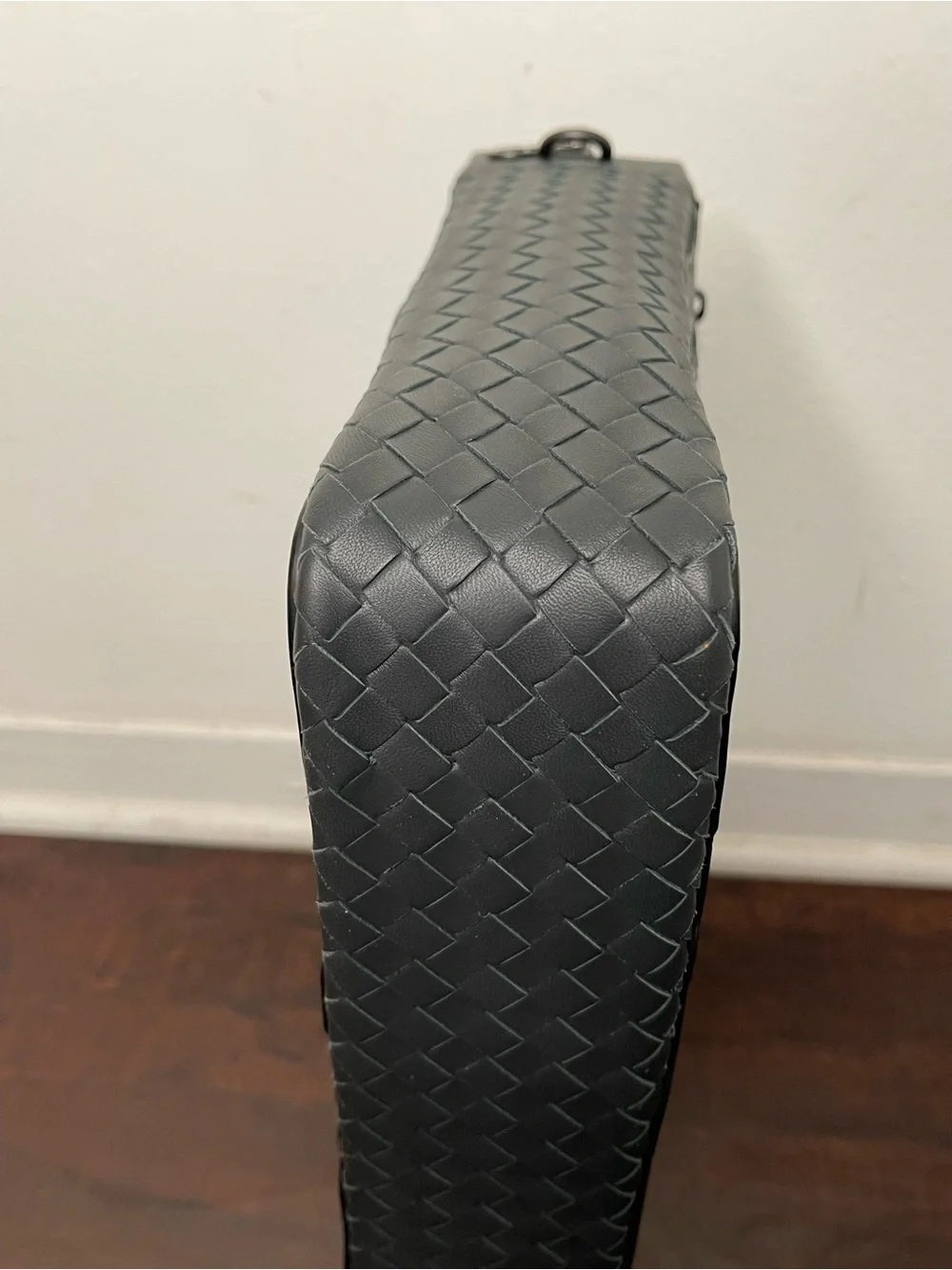 BOTTEGA VENETA BLACK LEATHER INTRECCIATO BRIEFCASE LAPTOP BAG $4200 RETAIL